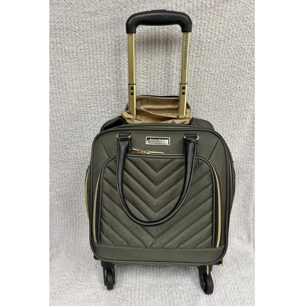 NWT Kenneth Cole Reaction Green Ambrose Underseater Carryon Suitcase #74895